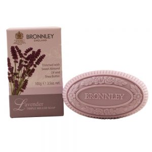 Bronnley England Lavender Triple Milled Soap for Women, 3.5 Ounce