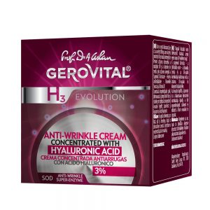 GEROVITAL H3 EVOLUTION Anti-Wrinkle Cream Concentrated with HYALURONIC Acid (3%) 50 ml / 1.69 fl oz