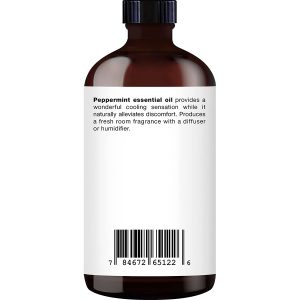 MAJESTIC PURE Peppermint Essential Oil, Therapeutic Grade, Pure and Natural Premium Quality Oil, 4 fl oz