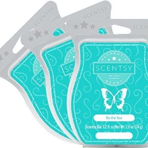 Scentsy, By the Sea, Wickless Candle Tart Warmer Wax 3.2 Oz Bar, (3) by Scentsy Fragrance