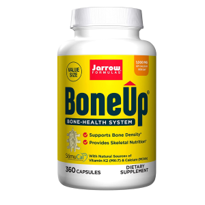 Jarrow Formulas BoneUp – Micronutrient Formula for Bone Health – Dietary Supplement – Natural Sources of Vitamin D3, Vitamin K2 (as MK-7) & Calcium – 360 Capsules – 180 Servings (PACKAGING MAY VARY)