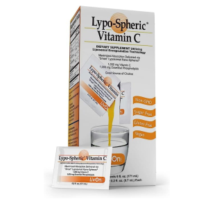 Lypo-Spheric Vitamin C – 30 Packets – 1,000 mg Vitamin C & 1,000 mg Essential Phospholipids Per Packet – Liposome Encapsulated for Improved Absorption – 100% Non-GMO