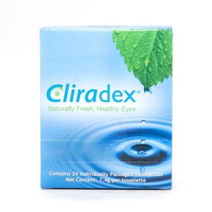 Cliradex Towelettes – Natural Face, Eyelash & Eyelid Cleanser – Wipes for Demodex, Blepharitis, Mgd and Red Irritated Eye Lid – Tea Tree Oil Extract.