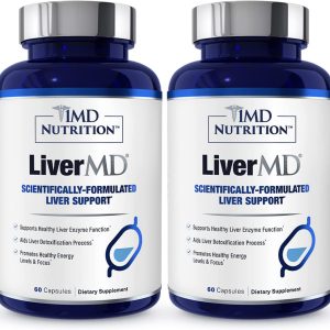1MD Nutrition LiverMD – Liver Support Supplement | Siliphos Milk Thistle Extract – Highly Bioavailable, for Liver Support