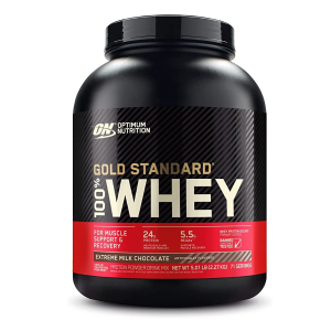 Optimum Nutrition Gold Standard 100% Whey Protein Powder, Extreme Milk Chocolate, 5 Pound (Packaging May Vary)