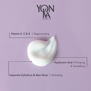 Yon-Ka Hydra No.1 Fluide (50ml) Age Defense Skin Care, Lightweight Mattifying Moisturizer with Hyaluronic Acid and Silica, Normal and Oily Skin, Paraben-Free