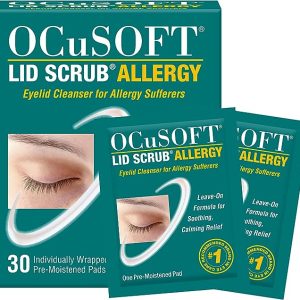 OCuSOFT Lid Scrub Allergy Eyelid Cleanser 30CT