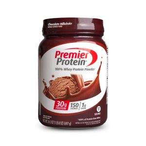 Premier Protein 100% Whey Protein Powder, Chocolate Milkshake, 30g Protein, 24.5oz