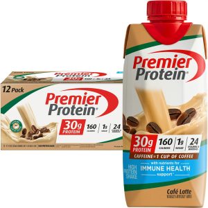 Premier Protein Shake, Café Latte, 30g Protein, 11 fl oz, 12 Ct