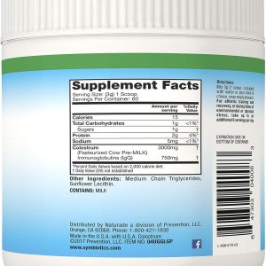 Symbiotics Colostrum Plus Powder Supplement for Immunity Support, 6.3 Ounces (180 g)