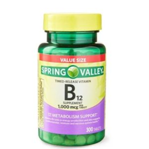 Spring Valley Vitamin B12 Timed-Release Tablets Dietary Supplement Value Size