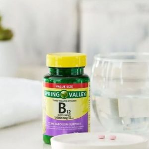 Spring Valley Vitamin B12 Timed-Release Tablets Dietary Supplement Value Size