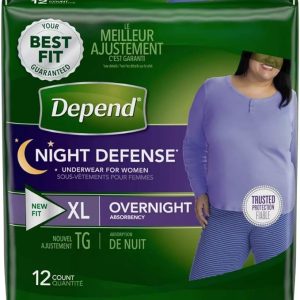 DependsWomen Overnight Disposable Underwear Extra Large