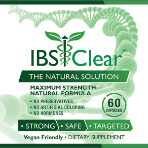 IBS Clear™ – 100% Natural IBS Relief with Vitamin D, Psyllium Husk, Fennel. 60 Vegan Friendly Capsules – 1 Bottle