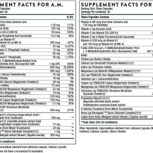 Thorne Research – Multi-Vitamin Elite – A.M. and P.M. Formula to Support a High-Performance Nutrition Program – 180 Capsules