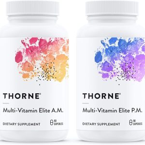 Thorne Research – Multi-Vitamin Elite – A.M. and P.M. Formula to Support a High-Performance Nutrition Program – 180 Capsules