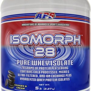 APS Nutrition Isomorph Protein Powder Supplement | Whey Protein Isolate | Ultra- Filtered | 28g Protein | Cookies & Cream, 5 Pound (Pack of 1)