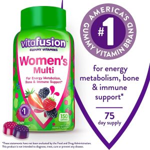 Vitafusion Womens Multivitamin Gummies, Berry Flavored Daily Vitamins for Women