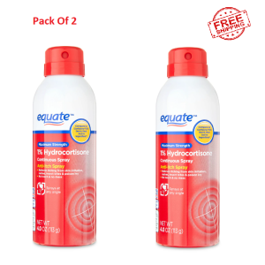 2-Pack Equate Maximum Strength Anti-Itch Spray , Continuous Spray, 4.0 Oz NEW