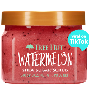 NEW Tree Hut Watermelon Shea Sugar Exfoliating and Hydrating Body Scrub, 18 oz