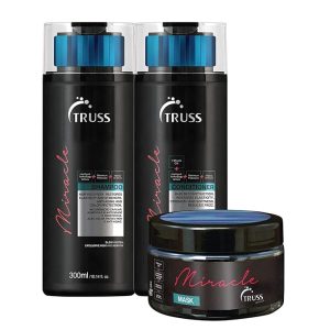 TRUSS Miracle Shampoo and Conditioner Set Bundle with Hair Mask