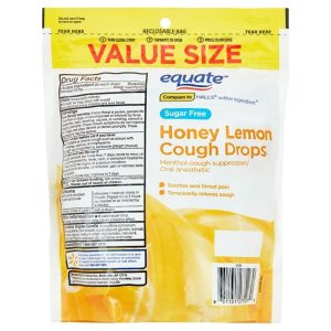 Sugar Free Honey Lemon Cough Drops, 140 Count