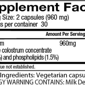 Colostrum-LD Colostrum Capsues – 120 Capsules – Liposomal Delivery